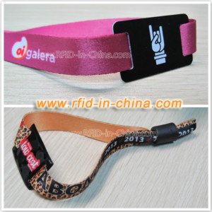 rfid woven wristband for tourism